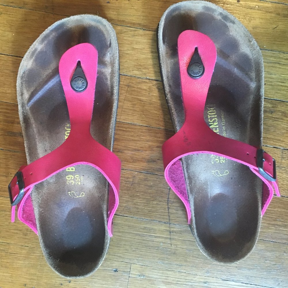 Birkenstock Gizeh Birko-Floor Pink Thong Sandal